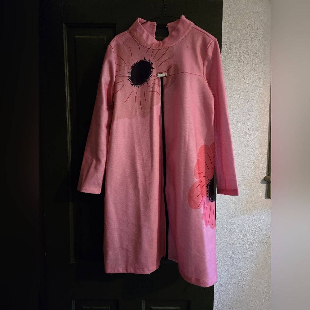 Floral Pink Women's Dress Or Tunic